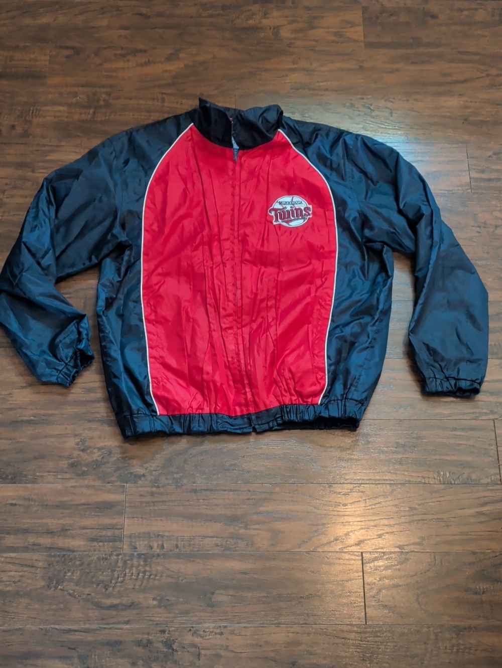 Minnesota Twins Red and Blue Men's Team Jacket